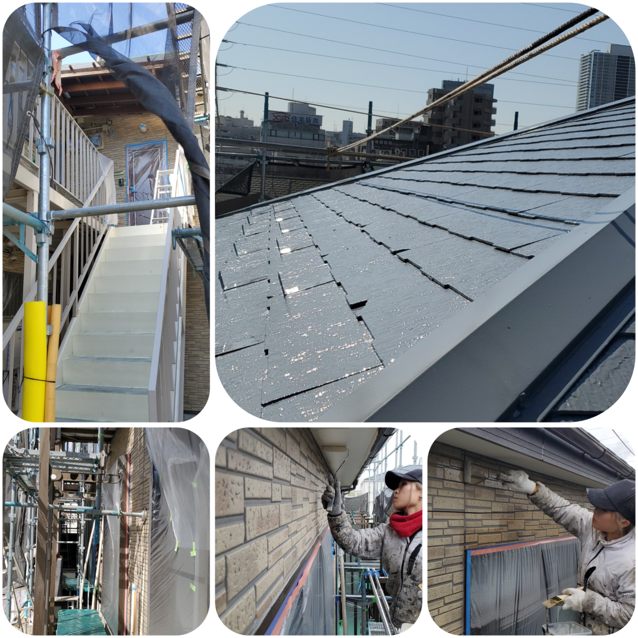 【アパート塗装】入居率アップを目指す外装塗り替え一式（船橋市前原西）